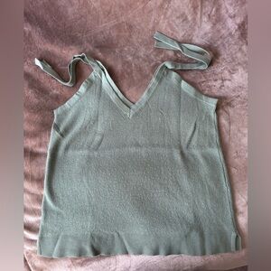 Elegant Green Knit Women's Top